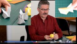 Online origami oktatás - nyuszi, labda/vizibomba, cápa hajtogatás