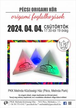 Origami foglalkozás - Pécs 2024.04.04. - Dobozok