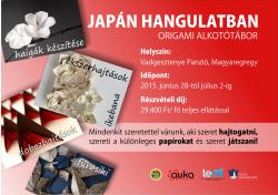 Origami alkotótábor japán hangulatban - 2015 Magyaregregy