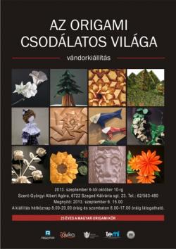 Az origami csodálatos világa vándorkiállítás Szegeden