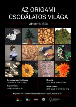 Az origami csodálatos világa vándorkiállítás Bicskén