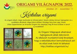 Origami világnapokhoz kapcsolódó felhívás - 2022