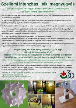 Nomád origami hétvége