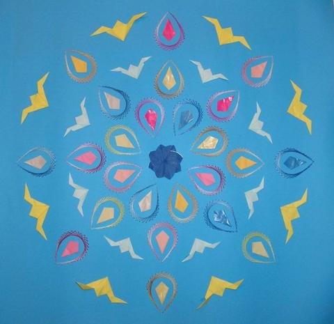 Hajtogatott - varrott falikép