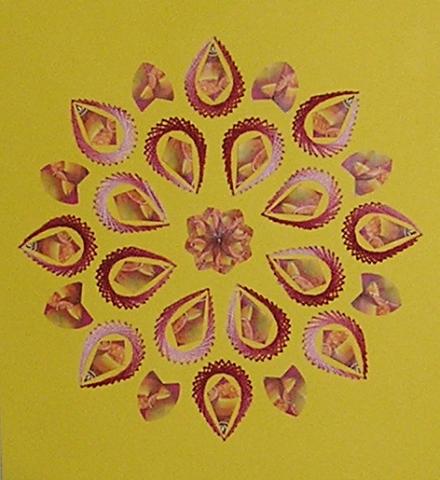 Hajtogatott - varrott falikép