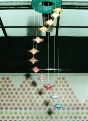 teacsillagos függődísz