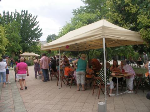 Játékosok a Lakótelepi napokon-Gyöngyösi sétány 09