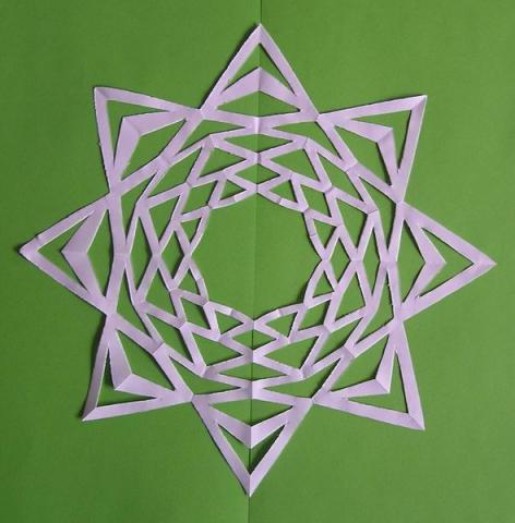 Kivágós-bevágós csillag 2