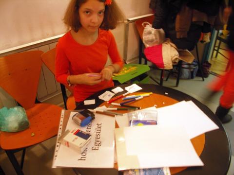 Regisztráció a tombolára Petránál