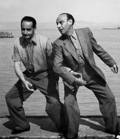 Rodolfo és Latabár Kálmán Siófokon 1950-ben-es-latabar-kalman-1950-siofok